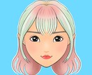 デジタル似顔絵を描きます 顔だけ似顔絵！snsのアイコンやお名刺に！ イメージ1