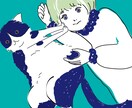 ゆる〜い可愛さ！アイコン&イラスト描きます 自分が主人公の絵本のワンシーン、そんな絵をお届けいたします。 イメージ1