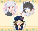 商用可！シンプルかわいい立ち絵を描きます ゲーム、動画、配信などなど、用途に会ったイラスト制作します イメージ3