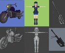 ゲーム・VR向けローポリの武器・家具など制作します 外部3DECサイト販売実績あり！ゲームVR向け小物作ります イメージ1