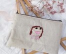 お子様のイラストを刺繍いたします 敬老の日や父の日、母の日に！！ イメージ1