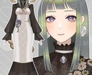 Live2Dモデル制作すべて一括で承ります 男女幅広いキャラデザが可能！美麗モデルが格安価格で！ イメージ6