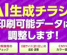 AI生成チラシをプロ品質の印刷データに仕上げます AIで作ったチラシを印刷できるデータに調整します イメージ1