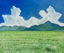 背景、風景画を提供いたします 手描き風の美しい高原や、田舎の風景などを提供します。 イメージ1