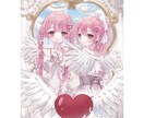キラキラしたかわいい1枚絵を描きます 大切な思い出や、グッズ制作に！ イメージ4