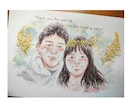ウェディングシーンにぴったりの似顔絵をお描きします ウェルカムボード、結婚証明書、両親贈呈品などにおすすめです！ イメージ3