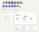 メモから伝わるPowerPoint資料を作ります 箇条書きだけで編集可能な5枚の資料に整えます イメージ1