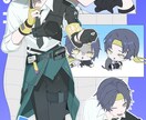 VTuberやSNSで使えるイラスト描きます かわいい・病みかわ・アニメ調などご要望に合わせます イメージ3