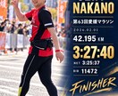 写真から大会の完走記念アートを制作します フルもハーフも10kmも、走った思い出を一枚に イメージ2