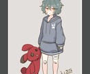 イラスト(全身)長方形ます かわいいキャラクターえお描きます！ イメージ1