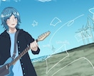 青い背景・風景イラスト込みのMVイラスト描きます 求める曲の世界観を細部まで形にします! イメージ8