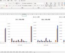 エクセルで管理する見やすい家計簿シート販売致します 自動計算式入り！表も込みで月別・年間別と一目でわかる！ イメージ4