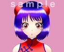 可愛い女の子のアイコン描きます ちょっと90年代風です。高橋留美子先生リスペクトの画風！ イメージ1