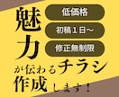 修正無制限！即納で伝わりやすいチラシ制作します 女性目線のオリジナリティーあるチラシ制作します！ イメージ1