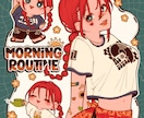 レトロファッションなイラストを作成します 色彩で魅せる、レトロポップな世界 イメージ9