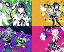 動画や配信用に！綺麗で映えるイラスト描きます 企業V様、大手事務所所属V様案件実績あり！ イメージ9