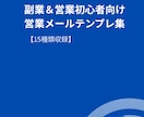 営業メールテンプレ集を作ります 副業・営業初心者向け！即使える15種セット イメージ1