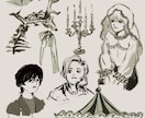 ラフでおしゃれなイラストをお描きします アイコンやちょっとした挿絵など何でも使える イメージ1