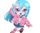 グッズ化可!かわいいSNSアイコン・SD作成します グッズ化やサムネ作り・アイコンなどにお使いください イメージ4
