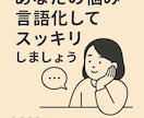 悩み整理・言語化します 考えがまとまらない方の相談受付中（1,000円） イメージ1