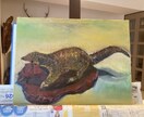 油絵でペットや動物のオーダー絵画を丁寧に制作します 一つ一つ丁寧に仕上げます、眺めるたびに心が和らぐ手書き絵画 イメージ2