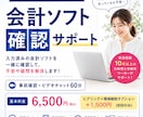 会計ソフトの確認サポートします 入力した帳簿を一緒に確認します イメージ1