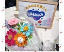 毛糸のお花でブーケ作ります 枯れない、水やり不要毛糸で編んだお花でブーケを作ります イメージ1