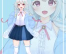 IRIAMや歌みたの立ち絵などを制作します キャラクターのコンセプトにそったデザインを心がけます！ イメージ2