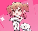 商用利用可・女の子のミニキャライラスト描きます グッズ・歌ってみた・サムネイルなどお気軽にご相談下さい！ イメージ3
