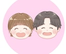ほっこり優しい！まんまる似顔絵制作します SNSアイコンにぴったり！見た人まで笑顔になる似顔絵イラスト イメージ2