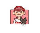 ペットと飼い主さんの似顔絵イラストかきます デフォルメしたうちの子イラスト♪ イメージ3
