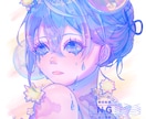 商用無料◎目を惹くイラスト作成いたします 依頼主様の魅力を引き出した透明感のある絵を制作いたします。 イメージ8