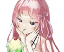 可愛い女の子イラストかきます 可愛い女の子イラストアイコンかきます イメージ1