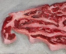 個性・高級感のあるお肉のイラストを描きます 焼肉店・肉料理店の空間を彩る、油絵ならではの質感と高級感を イメージ4