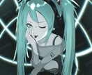 雰囲気のあるイラスト描きます 透明感・退廃的・アンニュイなど独特の空気感出すのが得意です イメージ2