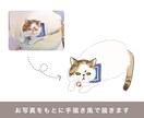 猫ちゃんの似顔絵を描きます SNSアイコンやオリジナルグッズにお使いください イメージ2