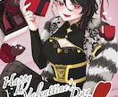 配信者・Vtuber向けのイラスト制作をします サムネ／歌ってみた／配信素材／グッズ対応◎ イメージ4