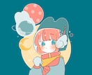 商用利用OK！ゆるかわな女の子のアイコン描きます シンプルな線画でゆるくかわいい雰囲気のアイコンを作成します！ イメージ1