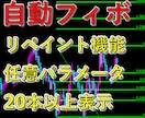 痒い所に手が届く株FX用インジケーターを提供します 自動フィボナッチ【リペイント・任意パラメータ・20本表示】 イメージ1