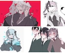 仄暗い雰囲気のイラスト制作します SNSアイコンや、動画サムネイル、TRPGの立ち絵などに！ イメージ3