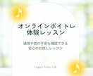 オンラインボイトレ初めての方へ、体験レッスンします 音や通信の不安を一緒に確認・調整する安心の体験レッスン イメージ1