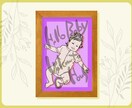 プレゼントに！飾れるおしゃれな似顔絵アート描きます 特別なギフトをお探しの方へ！お祝い・記念日・成長記録に◎♪ イメージ2
