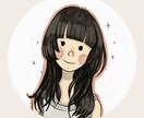 やさしい雰囲気のSNSアイコン描きます 女性向け・SNS・ブログ用・やわらかナチュラルな似顔絵 イメージ1