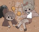 可愛い女の子のイラスト描きます ちょっと幼い絵柄の可愛らしいイラスト描きます！ イメージ2