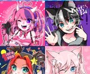 SNS用のアイコンイラストを作成します カラフルでパッと目を惹くイラストにします！ イメージ2