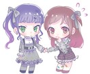 可愛いミニキャラを描きます 動画やアイコン等自由にお使いできます イメージ1