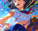 目を引く様な迫力のあるイラストを描きます ご要望に応じて色々なタッチで制作できます。 イメージ9