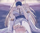 ダークな雰囲気のアニメ塗りイラストを作成します エッジの効いたアニメ塗りであなたの『世界観』を魅せる一枚を。 イメージ3
