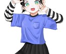 歌ってみた、グッズ、アイコン描きます 差分(表情、手)は無料！ミニキャラの場合半額！ イメージ3