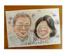 手描き水彩で温かい似顔絵をお描きしいたします プレゼントにも大人気☆2Lサイズ イメージ10